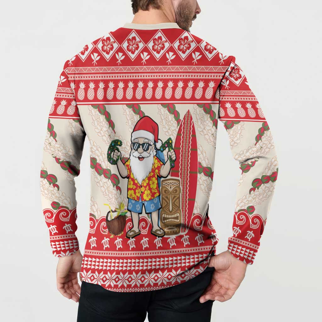 Hawaii Christmas Six Seven Button Sweatshirt Mele Kalikimaka Funny Santa 67 Gen Alpha Slang - Polynesian Pride