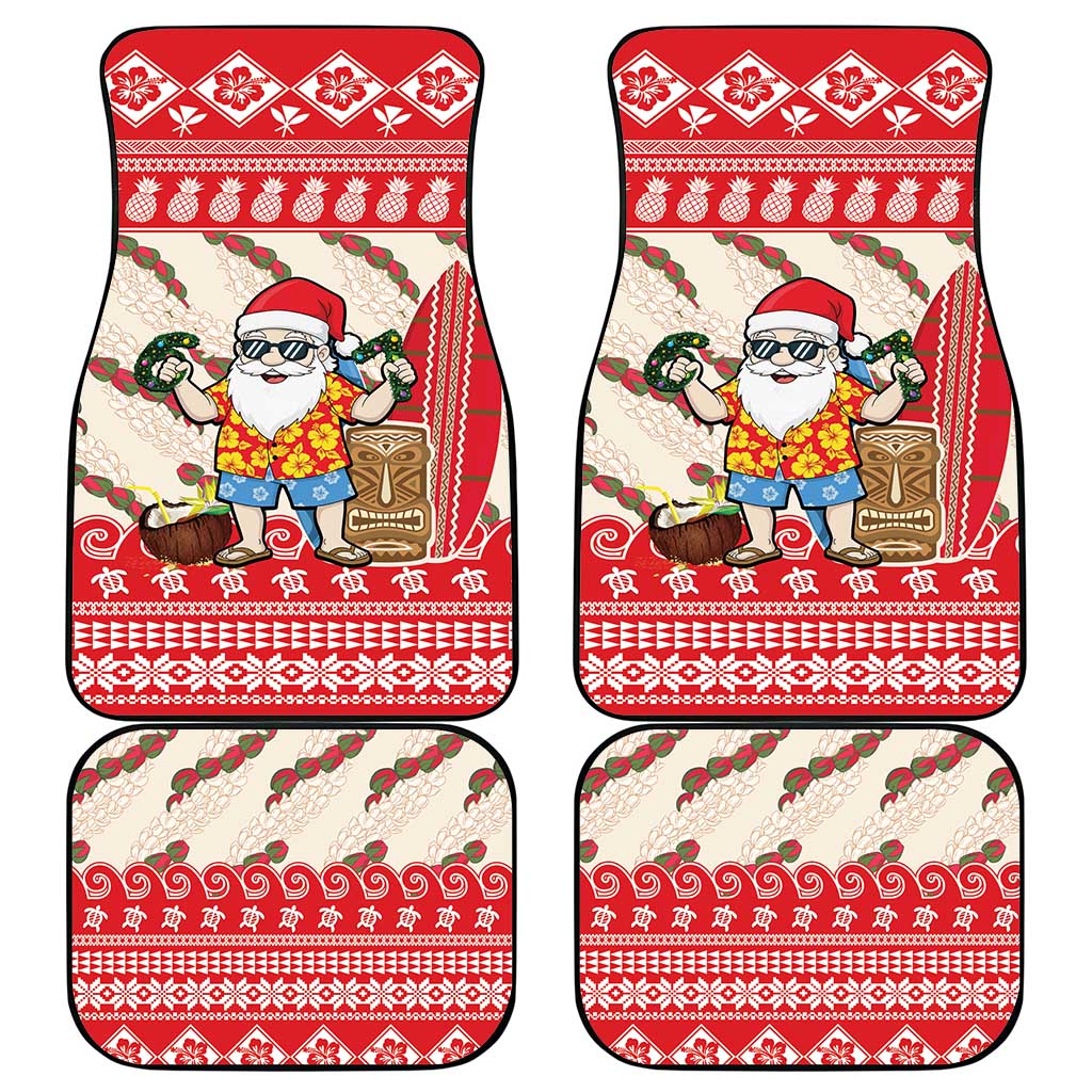 Hawaii Christmas Six Seven Car Mats Mele Kalikimaka Funny Santa 67 Gen Alpha Slang - Polynesian Pride