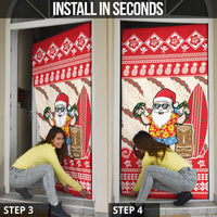 Hawaii Christmas Six Seven Door Cover Mele Kalikimaka Funny Santa 67 Gen Alpha Slang - Polynesian Pride