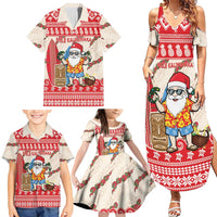 Hawaii Christmas Six Seven Family Matching Summer Maxi Dress and Hawaiian Shirt Mele Kalikimaka Funny Santa 67 Gen Alpha Slang LT14 - Polynesian Pride