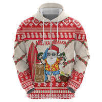 Hawaii Christmas Six Seven Hoodie Mele Kalikimaka Funny Santa 67 Gen Alpha Slang - Polynesian Pride