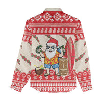 Hawaii Christmas Six Seven Women Casual Shirt Mele Kalikimaka Funny Santa 67 Gen Alpha Slang - Polynesian Pride