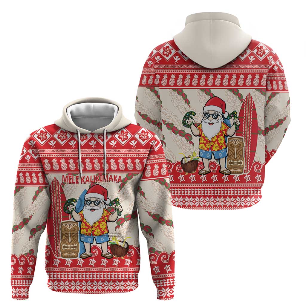 Hawaii Christmas Six Seven Zip Hoodie Mele Kalikimaka Funny Santa 67 Gen Alpha Slang - Polynesian Pride