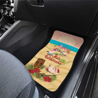 Aloha Hawaii Mele Kalikimaka Car Mats Beachy Funny Santa Hawaiian Lei - Polynesian Pride
