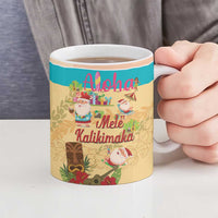 Aloha Hawaii Mele Kalikimaka Ceramic Mug Beachy Funny Santa Hawaiian Lei LT14 - Polynesian Pride