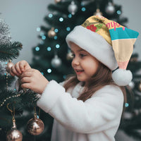 Aloha Hawaii Mele Kalikimaka Christmas Santa Hat Beachy Funny Santa Hawaiian Lei - Polynesian Pride