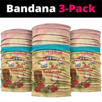 Aloha Hawaii Mele Kalikimaka Neck Gaiter Beachy Funny Santa Hawaiian Lei - Polynesian Pride