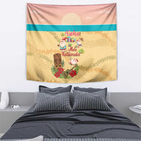 Aloha Hawaii Mele Kalikimaka Tapestry Beachy Funny Santa Hawaiian Lei - Polynesian Pride