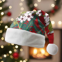 New Zealand Kakapo Christmas Santa Hat Owl Parrot Santa Sliver Fern Manuka - Red - Polynesian Pride