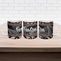 Kia Ora New Zealand Ceramic Mug Aotearoa Proud Maori Silver Fern - Polynesian Pride