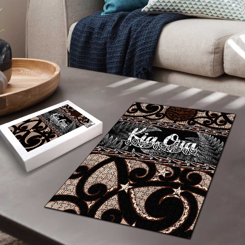 Kia Ora New Zealand Puzzle Aotearoa Proud Maori Silver Fern - Polynesian Pride