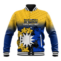 Nauru Independence Day Baseball Jacket Repubrikin Naoero Polynesian Pattern LT14 Unisex Blue - Polynesian Pride