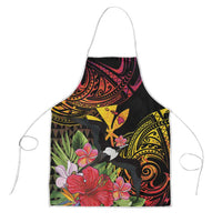 Hawaii Iwa Bird Apron Great Frigatebird Kanaka Tropical Hippie Style LT14 Black - Polynesian Pride