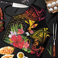 Hawaii Iwa Bird Apron Great Frigatebird Kanaka Tropical Hippie Style LT14 Black - Polynesian Pride