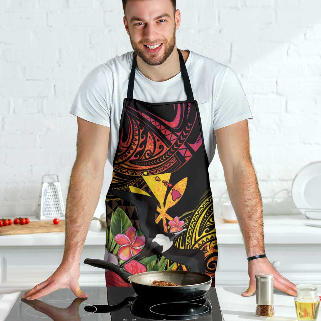 Hawaii Iwa Bird Apron Great Frigatebird Kanaka Tropical Hippie Style LT14 - Polynesian Pride