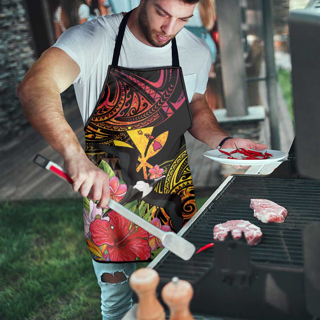 Hawaii Iwa Bird Apron Great Frigatebird Kanaka Tropical Hippie Style LT14 - Polynesian Pride