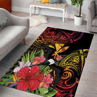 Hawaii Iwa Bird Area Rug Great Frigatebird Kanaka Tropical Hippie Style LT14 - Polynesian Pride