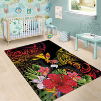 Hawaii Iwa Bird Area Rug Great Frigatebird Kanaka Tropical Hippie Style LT14 - Polynesian Pride