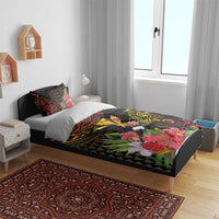 Hawaii Iwa Bird Bedding Set Great Frigatebird Kanaka Tropical Hippie Style - Polynesian Pride