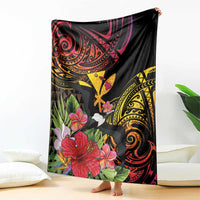 Hawaii Iwa Bird Blanket Great Frigatebird Kanaka Tropical Hippie Style LT14 - Polynesian Pride