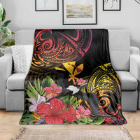 Hawaii Iwa Bird Blanket Great Frigatebird Kanaka Tropical Hippie Style LT14 - Polynesian Pride