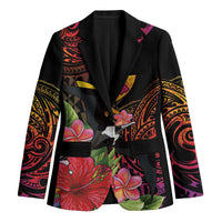 Hawaii Iwa Bird Blazer Great Frigatebird Kanaka Tropical Hippie Style LT14 Unisex Black - Polynesian Pride