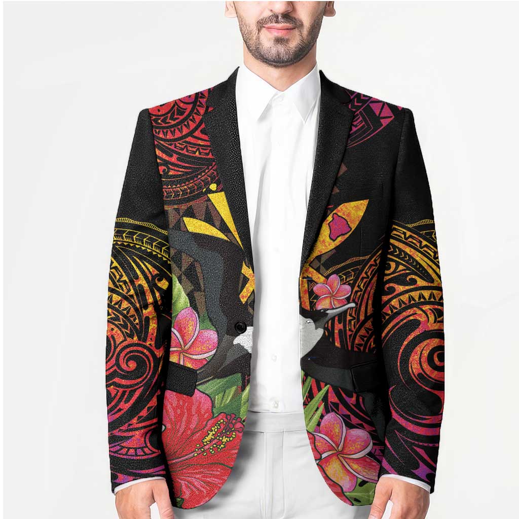Hawaii Iwa Bird Blazer Great Frigatebird Kanaka Tropical Hippie Style LT14 - Polynesian Pride