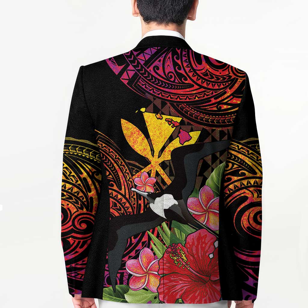 Hawaii Iwa Bird Blazer Great Frigatebird Kanaka Tropical Hippie Style LT14 - Polynesian Pride