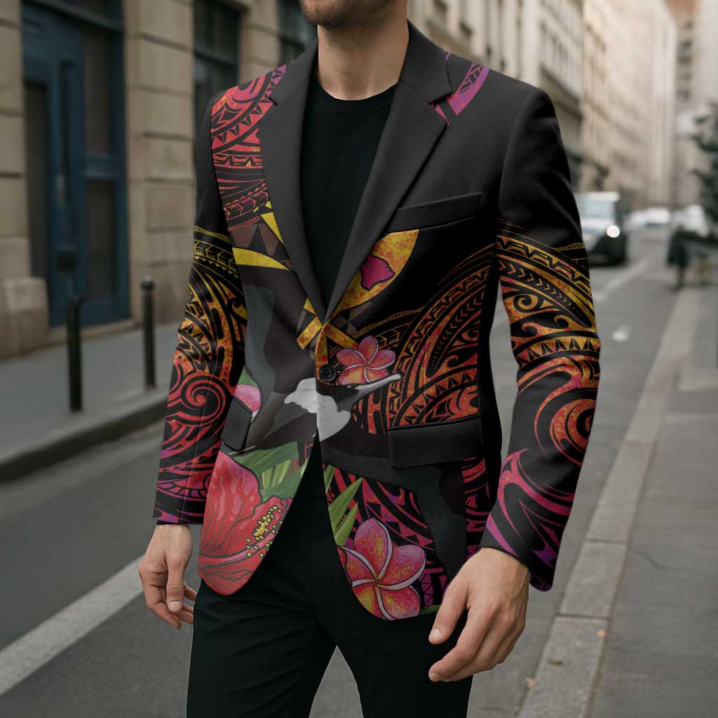 Hawaii Iwa Bird Blazer Great Frigatebird Kanaka Tropical Hippie Style LT14 - Polynesian Pride