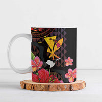 Hawaii Iwa Bird Ceramic Mug Great Frigatebird Kanaka Tropical Hippie Style LT14 Black - Polynesian Pride
