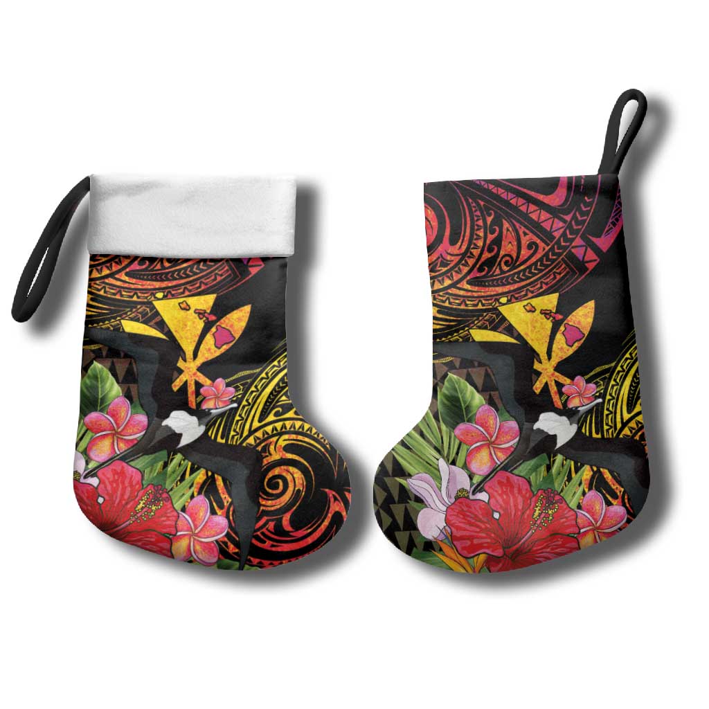 Hawaii Iwa Bird Christmas Stocking Great Frigatebird Kanaka Tropical Hippie Style LT14 - Polynesian Pride