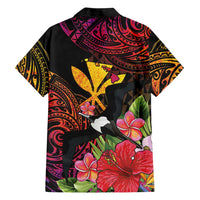 Hawaii Iwa Bird Family Matching Long Sleeve Bodycon Dress and Hawaiian Shirt Great Frigatebird Kanaka Tropical Hippie Style - Polynesian Pride