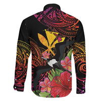 Hawaii Iwa Bird Family Matching Long Sleeve Bodycon Dress and Hawaiian Shirt Great Frigatebird Kanaka Tropical Hippie Style - Polynesian Pride