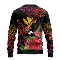 Hawaii Iwa Bird Ugly Christmas Sweater Great Frigatebird Kanaka Tropical Hippie Style LT14 - Polynesian Pride