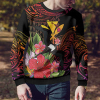 Hawaii Iwa Bird Ugly Christmas Sweater Great Frigatebird Kanaka Tropical Hippie Style LT14 - Polynesian Pride