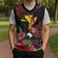 Hawaii Iwa Bird Christmas Knitted V-Neck Vest Great Frigatebird Kanaka Tropical Hippie Style LT14 - Polynesian Pride