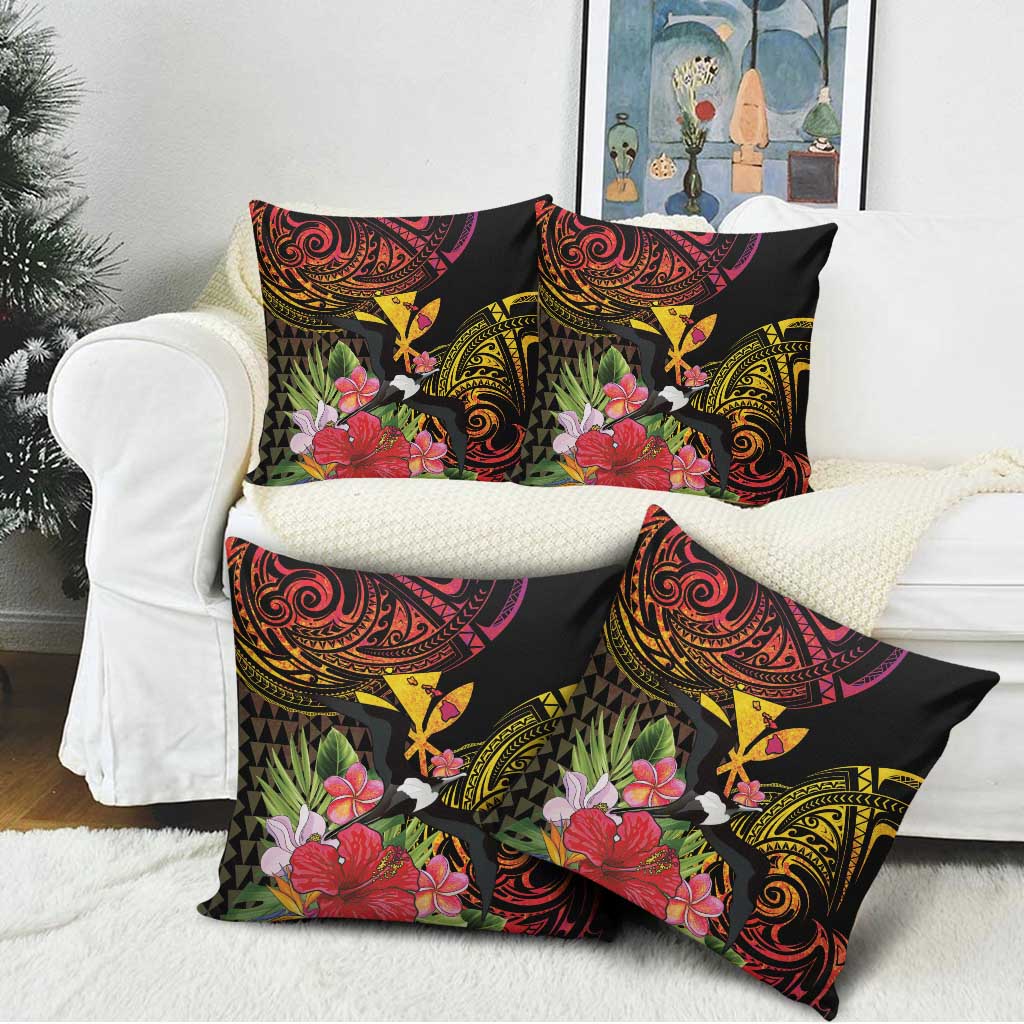 Hawaii Iwa Bird Pillow Cover Great Frigatebird Kanaka Tropical Hippie Style LT14 - Polynesian Pride