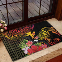 Hawaii Iwa Bird Rubber Doormat Great Frigatebird Kanaka Tropical Hippie Style LT14 - Polynesian Pride