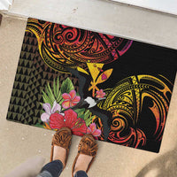 Hawaii Iwa Bird Rubber Doormat Great Frigatebird Kanaka Tropical Hippie Style LT14 - Polynesian Pride