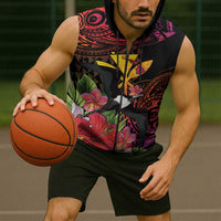 Hawaii Iwa Bird Sleeveless Zip Hoodie Great Frigatebird Kanaka Tropical Hippie Style LT14 - Polynesian Pride