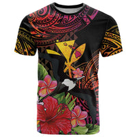Hawaii Iwa Bird T Shirt Great Frigatebird Kanaka Tropical Hippie Style LT14 Black - Polynesian Pride