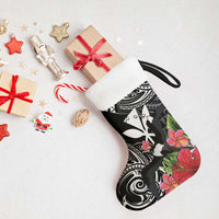 Hawaii Iwa Bird Christmas Stocking Great Frigatebird Kanaka Tropical Flowers LT14 - Polynesian Pride