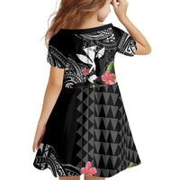 Hawaii Iwa Bird Family Matching Mermaid Dress and Hawaiian Shirt Great Frigatebird Kanaka Tropical Flowers LT14 - Polynesian Pride