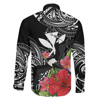 Hawaii Iwa Bird Family Matching Mermaid Dress and Hawaiian Shirt Great Frigatebird Kanaka Tropical Flowers LT14 - Polynesian Pride
