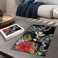 Hawaii Iwa Bird Puzzle Great Frigatebird Kanaka Tropical Flowers LT14 - Polynesian Pride