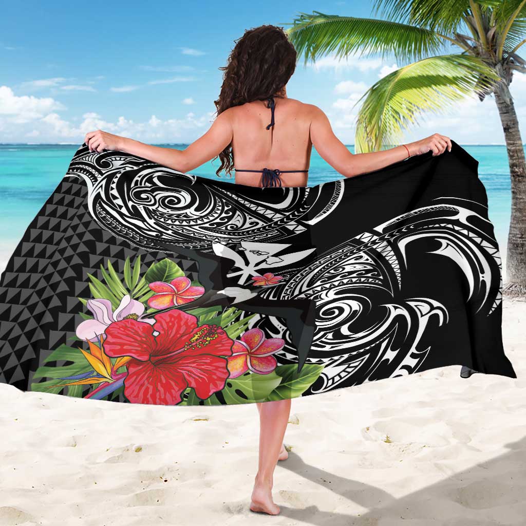 Hawaii Iwa Bird Sarong Great Frigatebird Kanaka Tropical Flowers LT14 - Polynesian Pride