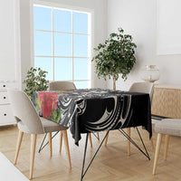 Hawaii Iwa Bird Tablecloth Great Frigatebird Kanaka Tropical Flowers LT14 - Polynesian Pride