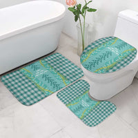 Teal Palaka Hawaii Iwa Bird Bathroom Set Hawaiian Kakau Jade Vine Lei LT14 - Polynesian Pride