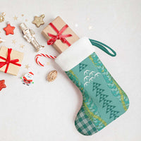 Teal Palaka Hawaii Iwa Bird Christmas Stocking Hawaiian Kakau Jade Vine Lei LT14 - Polynesian Pride