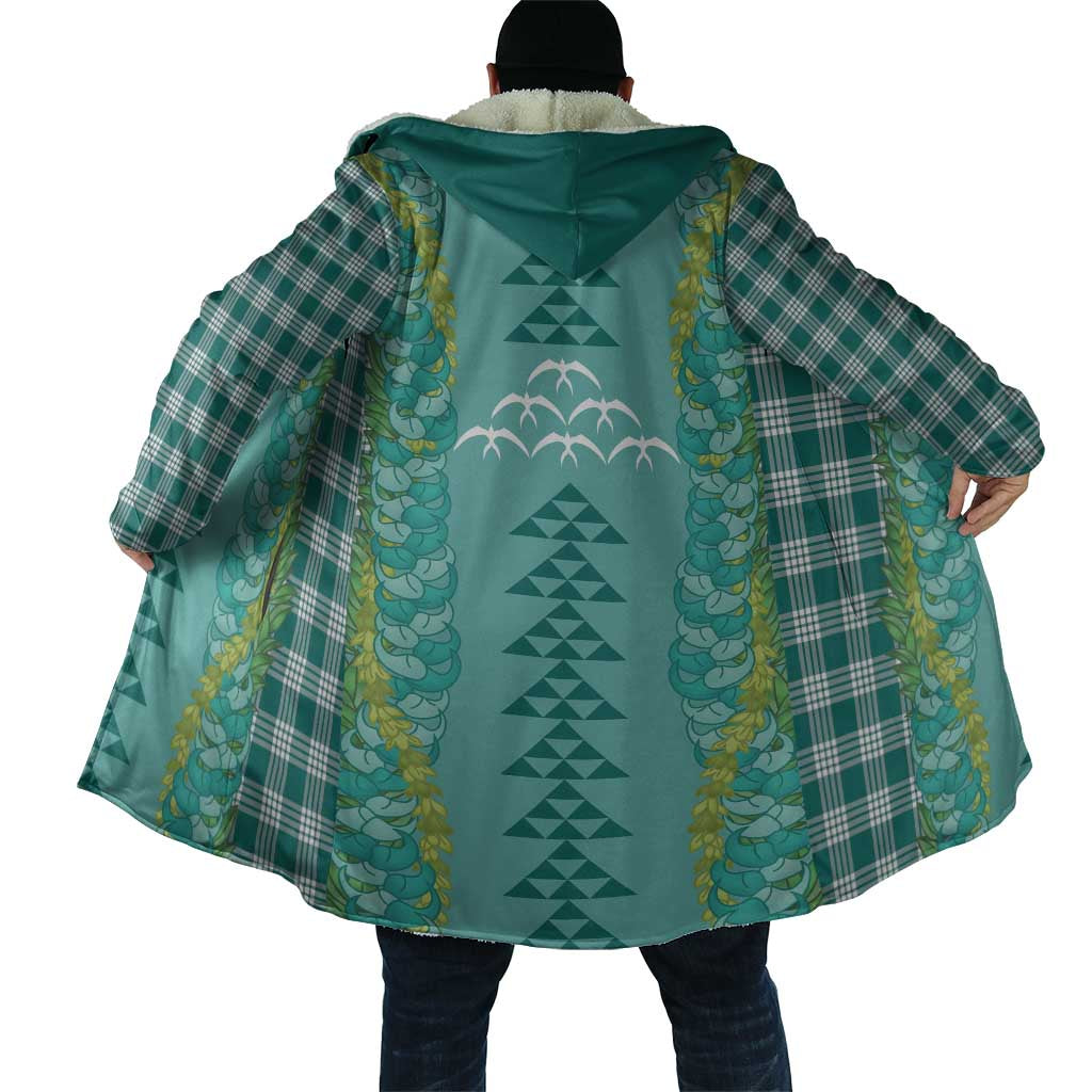 Teal Palaka Hawaii Iwa Bird Cloak Hawaiian Kakau Jade Vine Lei LT14 - Polynesian Pride